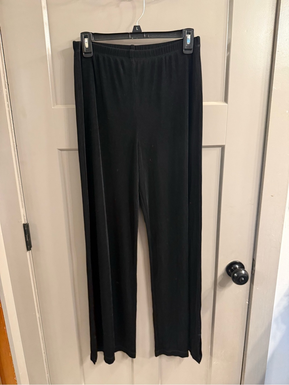 Chico's Travelers Black Wide-Leg Pull-On Pants